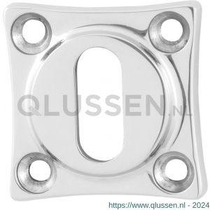 GPF Bouwbeslag RVS 0901.49 sleutelrozet klassiek 38x38x5 mm RVS gepolijst GPF090149107