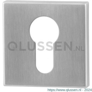 GPF Bouwbeslag RVS 0902.02 cilinderrozet vierkant 50x50x8 mm RVS geborsteld GPF090202108