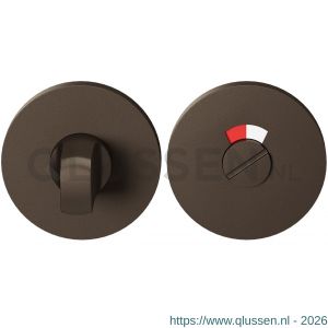 GPF Bouwbeslag Entree 0903VRA1 toiletgarnituur 53x6,5 mm stift 8 mm met rood-wit indicator Dark blend GPF0903VR109A1