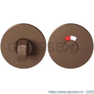 GPF Bouwbeslag Entree 0903VRA2 toiletgarnituur 53x6,5 mm stift 8 mm met rood-wit indicator Bronze blend GPF0903VR109A2