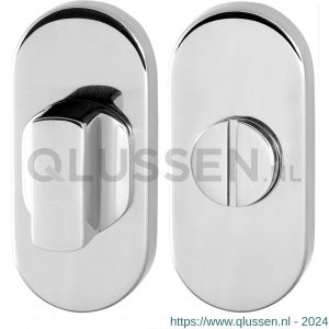 GPF Bouwbeslag RVS 0910.44 toiletgarnituur ovaal 70x32 mm stift 8 mm grote knop RVS gepolijst GPF091044110