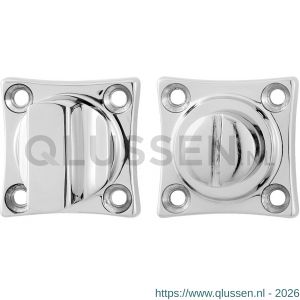 GPF Bouwbeslag RVS 0911.49 vierkante toiletgarnituur 38x38x5 mm stift 5 mm grote knop RVS gepolijst GPF091149109