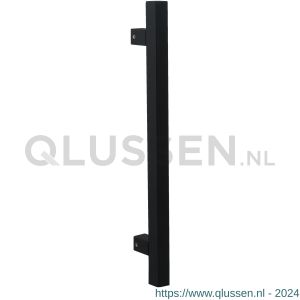 GPF Bouwbeslag ZwartWit 8602.61 deurgreep GPF10 vierkant 22x400/300 mm hoogte 55 mm zwart met enkel- en dubbelzijdige bevestiging GPF860261710