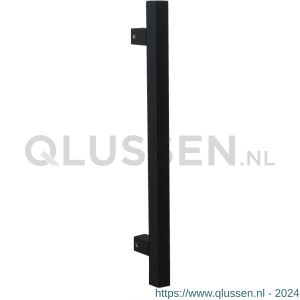 GPF Bouwbeslag ZwartWit 8606.61 deurgreep GPF10 vierkant 22x600/400 mm hoogte 55 mm zwart met enkel- en dubbelzijdige bevestiging GPF860661710