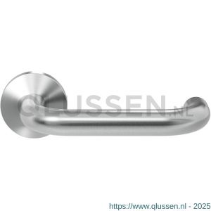 GPF Bouwbeslag RVS 1005.09-00 GPF1005.00 Hoa deurkruk op rond rozet 50x8 mm RVS geborsteld GPF1005090100-00