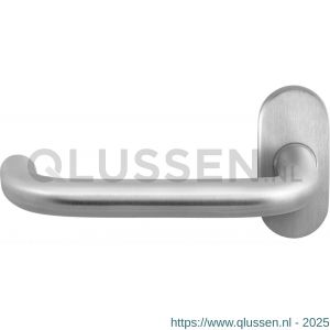 GPF Bouwbeslag RVS 1006.09-04L GPF1006.04L Hoa deurkruk gatdeel op ovaal rozet 70x32x10 mm linkswijzend RVS geborsteld GPF1006090200-04