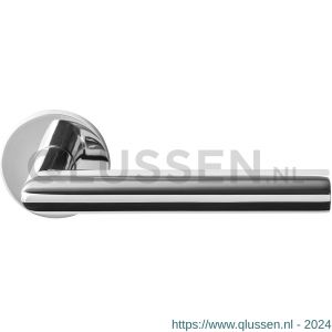 GPF Bouwbeslag RVS 1015.49-00 Toi L-haaks model 19 mm deurkruk op rond rozet RVS gepolijst 50x8 mm RVS gepolijst GPF1015490100-00