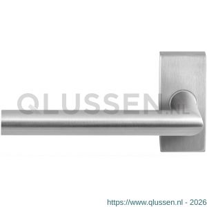 GPF Bouwbeslag RVS 1016.09-01L GPF1016.01L Toi deurkruk gatdeel op rechthoekige rozet RVS 70x32x10 mm linkswijzend RVS geborsteld GPF1016090200-01