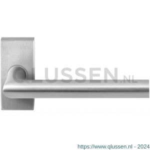 GPF Bouwbeslag RVS 1016.09-01R GPF1016.01R Toi deurkruk gatdeel op rechthoekige rozet RVS 70x32x10 mm rechtswijzend RVS geborsteld GPF1016090300-01