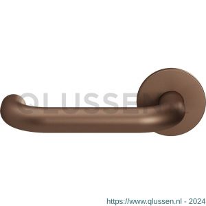 GPF Bouwbeslag Entree 105VRA2L U-model 19 mm deurkruk gatdeel op rozet 53x6,5 mm linkswijzend Bronze blend GPF105VR0200A2