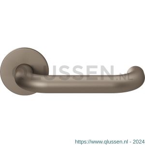 GPF Bouwbeslag Entree 105VRA3R U-model 19 mm deurkruk gatdeel op rozet 53x6,5 mm rechtswijzend Mocca blend GPF105VR0300A3