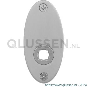 GPF Bouwbeslag RVS 1100.03 ovaal platte rozet 80x38x2 mm RVS geborsteld GPF110003100