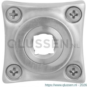 GPF Bouwbeslag RVS 1100.09L/R klassiek vierkante rozet 38x38x5 mm links-rechtswijzend RVS geborsteld GPF110009200