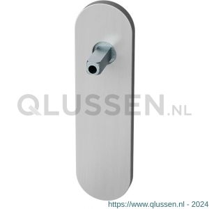 GPF Bouwbeslag RVS 1100.10.400 blind kortschild afgerond 170x46x8 mm blind met vastgelaste knopvastzetter RVS geborsteld GPF110010400