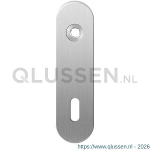 GPF Bouwbeslag RVS 1100.10L BB72 deurkruk gatdeel linkswijzend kortschild afgerond 169x46x8,5 mm BB72 RVS geborsteld GPF110010211