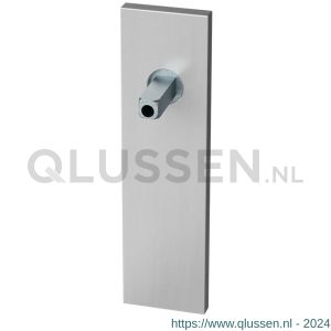 GPF Bouwbeslag RVS 1100.15.411 BB72 kortschild rechthoekig 170x46x8 mm BB72 met vastgelaste knopvastzetter RVS geborsteld GPF110015411