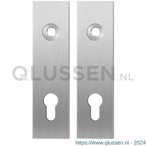 GPF Bouwbeslag RVS 1100.15 PC72 kortschild rechthoekig enkelverend 169x46x8,5 mm PC72 RVS geborsteld GPF110015142