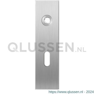 GPF Bouwbeslag RVS 1100.15L BB56 deurkruk gatdeel linkswijzend kortschild rechthoekig 169x46x8,5 mm BB56 RVS geborsteld GPF110015201