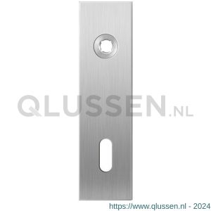 GPF Bouwbeslag RVS 1100.15L BB72 deurkruk gatdeel linkswijzend kortschild rechthoekig 169x46x8,5 mm BB72 RVS geborsteld GPF110015211