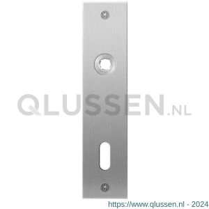 GPF Bouwbeslag RVS 1100.16L/R BB72 deurkruk gatdeel links-rechtswijzend plaatschild rechthoekig zonder veer 181x41x2 mm BB72 RVS geborsteld GPF110016211