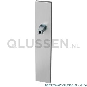 GPF Bouwbeslag RVS 1100.25.401 BB56 langschild rechthoekig 220x40x8 mm BB56 met vastgelaste knopvastzetter RVS geborsteld GPF110025401