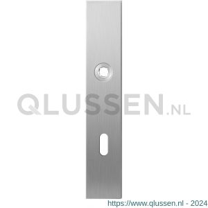 GPF Bouwbeslag RVS 1100.25L BB72 deurkruk gatdeel linkswijzend langschild rechthoekig 218x40x8,5 mm BB72 RVS geborsteld GPF110025211