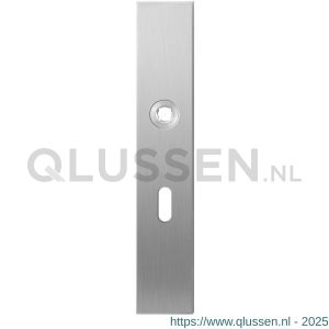 GPF Bouwbeslag RVS 1100.25R BB56 deurkruk gatdeel rechtswijzend langschild rechthoekig 218x40x8,5 mm BB56 RVS geborsteld GPF110025301