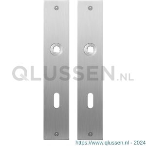 GPF Bouwbeslag RVS 1100.26 BB72 plaatschild rechthoekig zonder veer 220x40x2 mm BB72 RVS geborsteld GPF110026111