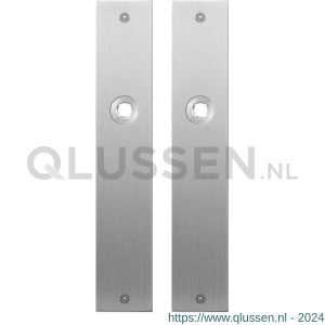 GPF Bouwbeslag RVS 1100.26 blind plaatschild rechthoekig zonder veer 220x40x2 mm blind RVS geborsteld GPF110026100