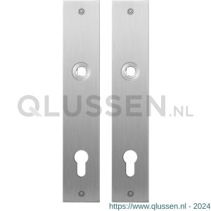 GPF Bouwbeslag RVS 1100.26 PC92 plaatschild rechthoekig zonder veer 220x40x2 mm PC92 RVS geborsteld GPF110026162