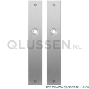 GPF Bouwbeslag RVS 1100.27 blind plaatschild rechthoekig zonder veer 240x40x2 mm blind RVS geborsteld GPF110027100