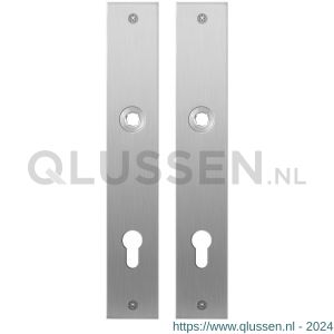 GPF Bouwbeslag RVS 1100.27 PC92 plaatschild rechthoekig zonder veer 240x40x2 mm PC92 RVS geborsteld GPF110027162