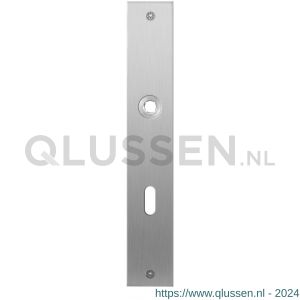 GPF Bouwbeslag RVS 1100.27L/R BB72 deurkruk gatdeel links-rechtswijzend plaatschild rechthoekig zonder veer 240x40x2 mm BB72 RVS geborsteld GPF110027211