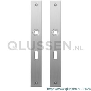 GPF Bouwbeslag RVS 1100.28 BB56 plaatschild rechthoekig zonder veer 240x30x2 mm BB56 RVS geborsteld GPF110028101