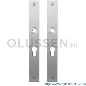 GPF Bouwbeslag RVS 1100.28 PC55 plaatschild rechthoekig zonder veer 240x30x2 mm PC55 RVS geborsteld GPF110028132