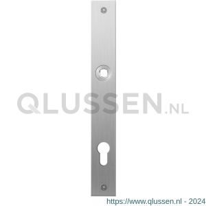 GPF Bouwbeslag RVS 1100.28L/R PC92 deurkruk gatdeel links-rechtswijzend plaatschild rechthoekig zonder veer 240x30x2 mm PC92 RVS geborsteld GPF110028262