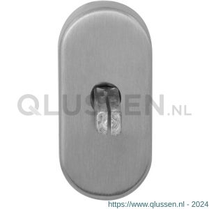 GPF Bouwbeslag RVS 1100.30 draaikiepmechanisme ovaal 65x30x12 mm met stift binnenzijde 32 mm RVS geborsteld GPF110030100