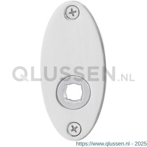 GPF Bouwbeslag RVS 1100.43 ovaal platte rozet 80x38x2 mm RVS gepolijst GPF110043100