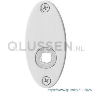 GPF Bouwbeslag RVS 1100.43L/R ovaal platte rozet 80x38x2 mm links-rechtswijzend RVS gepolijst GPF110043200