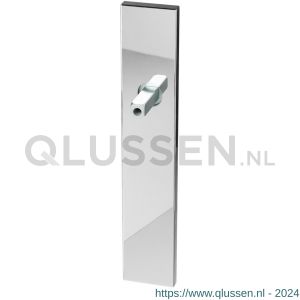 GPF Bouwbeslag RVS 1100.65.411 BB72 langschild rechthoekig 220x40x8 mm BB72 met vastgelaste knopvastzetter RVS gepolijst GPF110065411