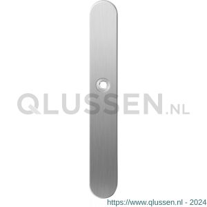 GPF Bouwbeslag RVS 1100.70L XL blind deurkruk gatdeel linkswijzend langschild XL afgerond 282x40x8,5 mm blind RVS geborsteld GPF110070200