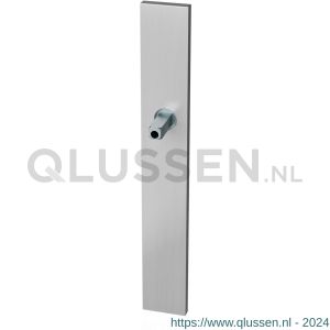 GPF Bouwbeslag RVS 1100.75.411 XL BB72 langschild XL rechthoekig 282x40x8,5 mm BB72 met vastgelaste knopvastzetter RVS geborsteld GPF110075411