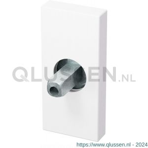 GPF Bouwbeslag ZwartWit 1101.62.0400 rechthoekig Click rozet 70x32x10 mm met vastgelaste knopvastzetter wit GPF1101620400