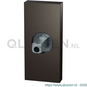 GPF Bouwbeslag Anastasius 1101.A1.0400 rechthoekig Click rozet 70x32x10 mm met vastgelaste knopvastzetter Dark blend GPF1101A10400