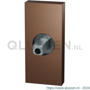 GPF Bouwbeslag Anastasius 1101.A2.0400 rechthoekig Click rozet 70x32x10 mm met vastgelaste knopvastzetter Bronze blend GPF1101A20400