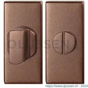 GPF Bouwbeslag Anastasius 1101.A2.0910 toiletgarnituur rechthoekig 70x32 mm stift 8 mm grote knop Bronze blend GPF1101A20910