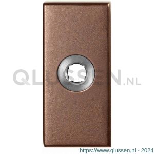 GPF Bouwbeslag Anastasius 1101.A2 L rechthoekig click rozet 70x32x10 mm linkswijzend Bronze blend GPF1101A20200