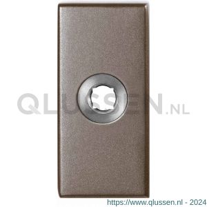 GPF Bouwbeslag Anastasius 1101.A3 L rechthoekig click rozet 70x32x10 mm linkswijzend Mocca blend GPF1101A30200