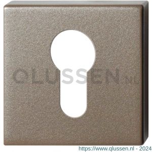 GPF Bouwbeslag Anastasius 1102.A3.0902 cilinderrozet vierkant 50x50x8 mm Mocca blend GPF1102A30902