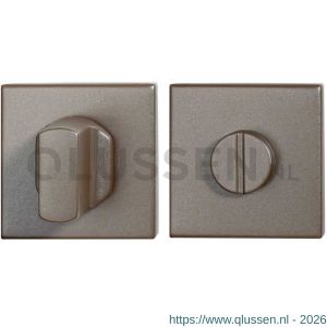 GPF Bouwbeslag Anastasius 1102.A3.0910 toiletgarnituur vierkant 50x50x8 mm stift 8 mm grote knop Mocca blend GPF1102A30910